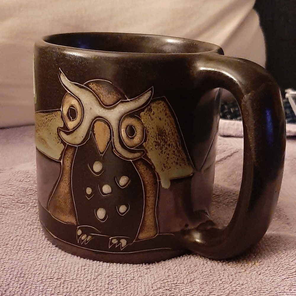 Mara Owl Mug Hand Crafted Mexico